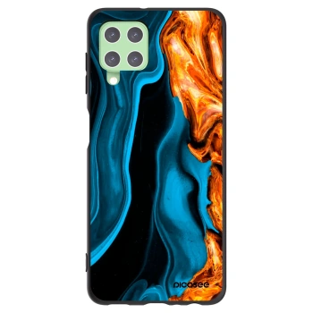 Picasee silikonový černý obal pro Samsung Galaxy A22 A225F 4G - Gold blue
