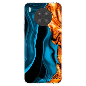 Picasee silikonový průhledný obal pro Huawei Nova 8i - Gold blue