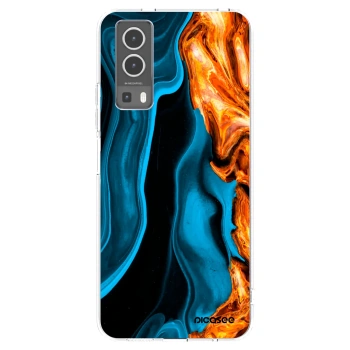 Picasee silikonový průhledný obal pro Vivo Y72 5G - Gold blue