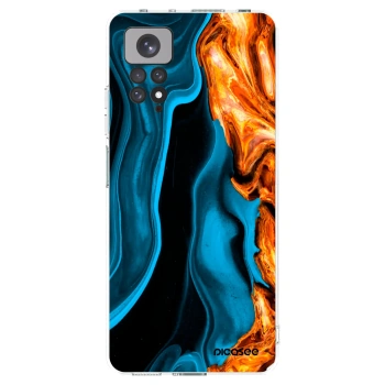 Picasee silikonový průhledný obal pro Xiaomi Redmi Note 11 - Gold blue