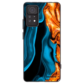 Picasee silikonový černý obal pro Xiaomi Redmi Note 11 Pro 5G - Gold blue