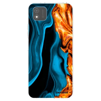 Picasee silikonový průhledný obal pro Realme C11 (2021) - Gold blue
