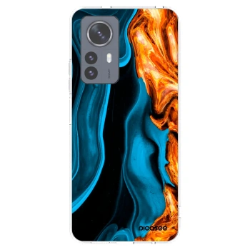 Picasee silikonový průhledný obal pro Xiaomi 12 Pro - Gold blue