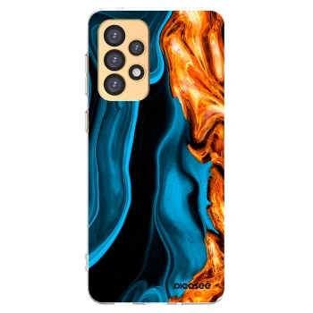 Picasee silikonový průhledný obal pro Samsung Galaxy A33 5G A336 - Gold blue