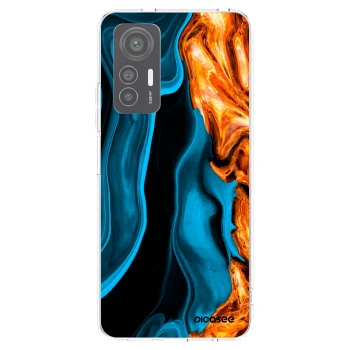 Picasee silikonový průhledný obal pro Xiaomi 12 Lite - Gold blue