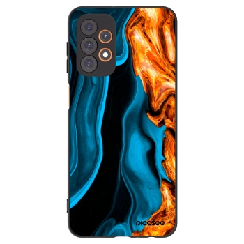 Picasee silikonový černý obal pro Samsung Galaxy A23 A236B 5G - Gold blue