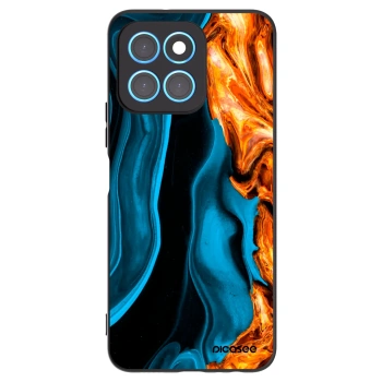 Picasee silikonový černý obal pro Honor X6 - Gold blue