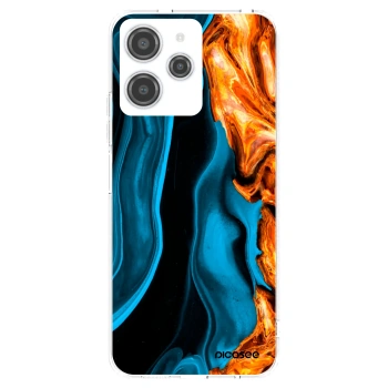 Picasee silikonový průhledný obal pro Xiaomi Redmi 12 4G - Gold blue
