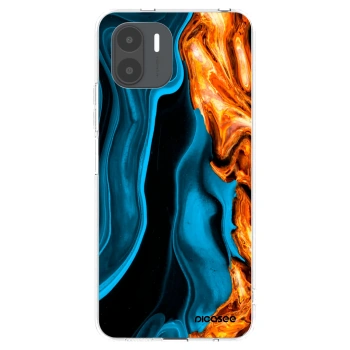 Picasee silikonový průhledný obal pro Xiaomi Redmi A2 - Gold blue