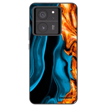 Picasee silikonový černý obal pro Xiaomi 13T - Gold blue