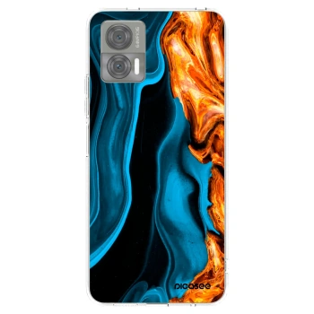 Picasee silikonový průhledný obal pro Motorola Edge 30 Neo - Gold blue