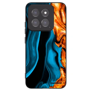 Picasee silikonový černý obal pro Xiaomi 14 - Gold blue