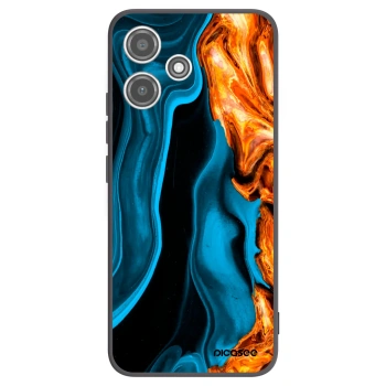 Picasee silikonový černý obal pro Xiaomi Redmi 12 5G - Gold blue