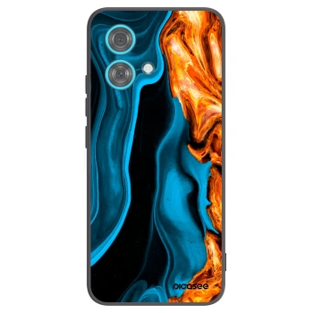 Picasee silikonový černý obal pro Motorola Edge 40 Neo - Gold blue