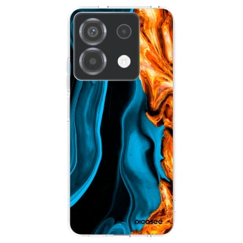 Picasee silikonový průhledný obal pro Xiaomi Poco X6 - Gold blue
