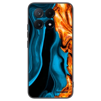 Picasee silikonový černý obal pro Xiaomi Poco X6 Pro - Gold blue