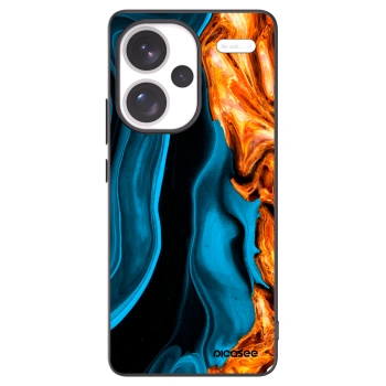 Picasee silikonový černý obal pro Xiaomi Redmi Note 13 Pro+ 5G - Gold blue
