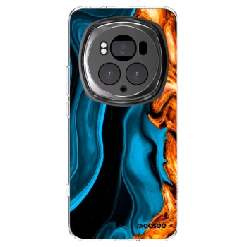 Picasee silikonový průhledný obal pro Honor Magic6 Pro - Gold blue