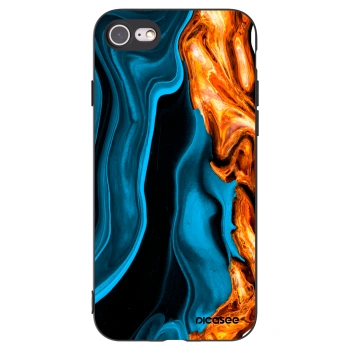 Picasee silikonový černý obal pro Apple iPhone 8 - Gold blue