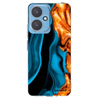 Picasee silikonový průhledný obal pro Xiaomi Redmi 13C 5G - Gold blue