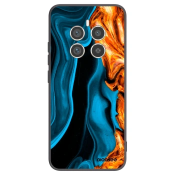 Picasee silikonový černý obal pro Realme 12 Pro 5G - Gold blue