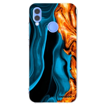 Picasee silikonový průhledný obal pro Huawei P Smart 2019 - Gold blue