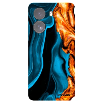 Picasee silikonový černý obal pro Xiaomi Poco X7 - Gold blue
