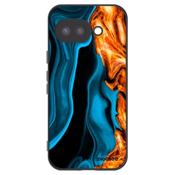 Picasee silikonový černý obal pro Google Pixel 9a - Gold blue