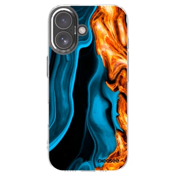 Picasee silikonový průhledný obal pro Apple iPhone 17 - Gold blue