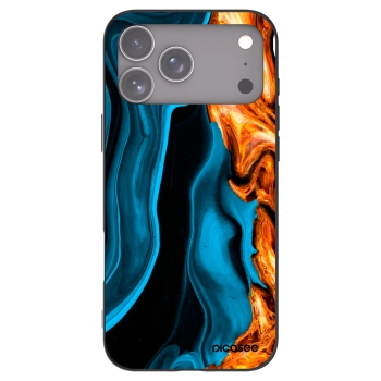 Picasee silikonový černý obal pro Apple iPhone 17 Pro Max - Gold blue