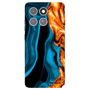 Picasee silikonový černý obal pro Motorola Edge 60 Pro - Gold blue