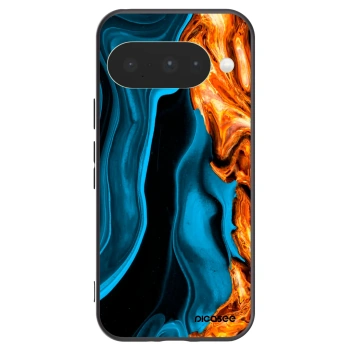 Picasee silikonový černý obal pro Google Pixel 10 - Gold blue