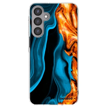 Picasee silikonový průhledný obal pro Samsung Galaxy A16 4G - Gold blue