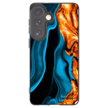 Picasee silikonový černý obal pro Samsung Galaxy S26+ - Gold blue