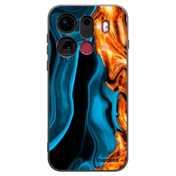 Picasee silikonový černý obal pro OPPO Find X9 Pro - Gold blue