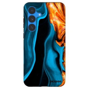 Picasee Fashion Case pro Samsung Galaxy S25 FE 5G - Gold blue