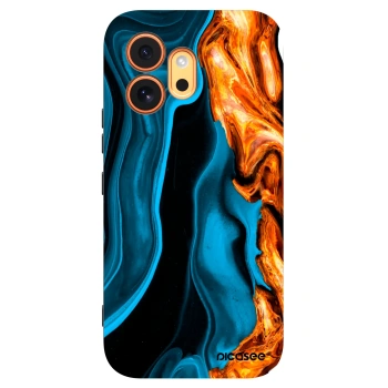 Picasee silikonový černý obal pro Honor 600 - Gold blue