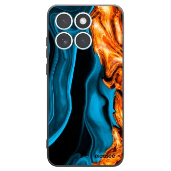 Picasee silikonový černý obal pro Motorola Edge 70 Fusion - Gold blue