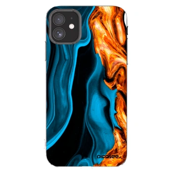 Picasee silikonový průhledný obal pro Apple iPhone 11 - Gold blue
