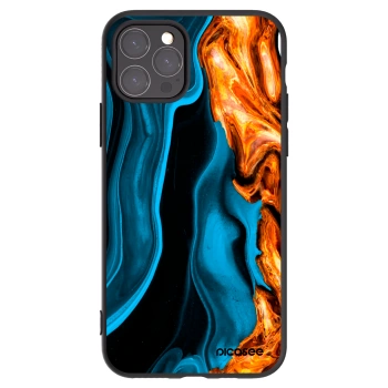Picasee silikonový černý obal pro Apple iPhone 11 Pro - Gold blue
