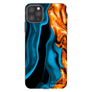 Picasee silikonový průhledný obal pro Apple iPhone 11 Pro Max - Gold blue