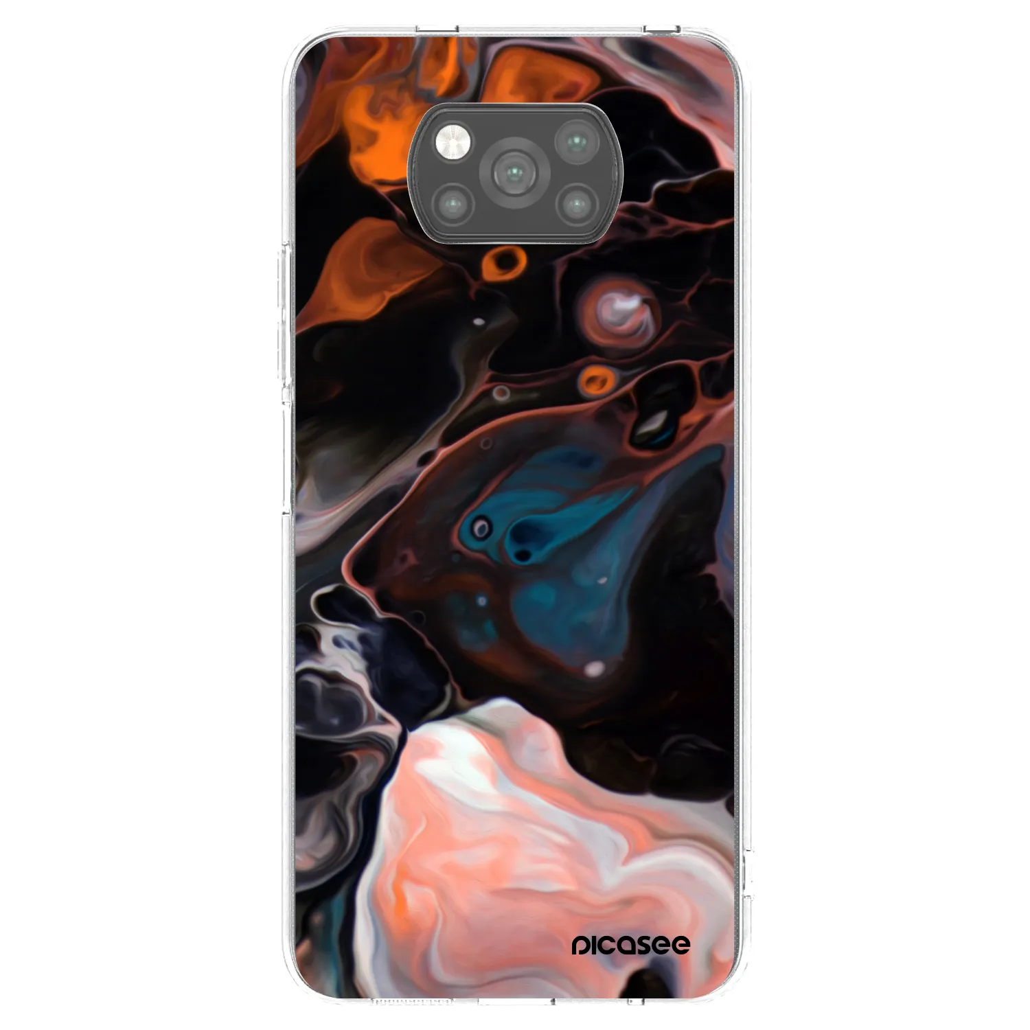 Picasee silikonový černý obal pro Xiaomi Poco X3 - Cream