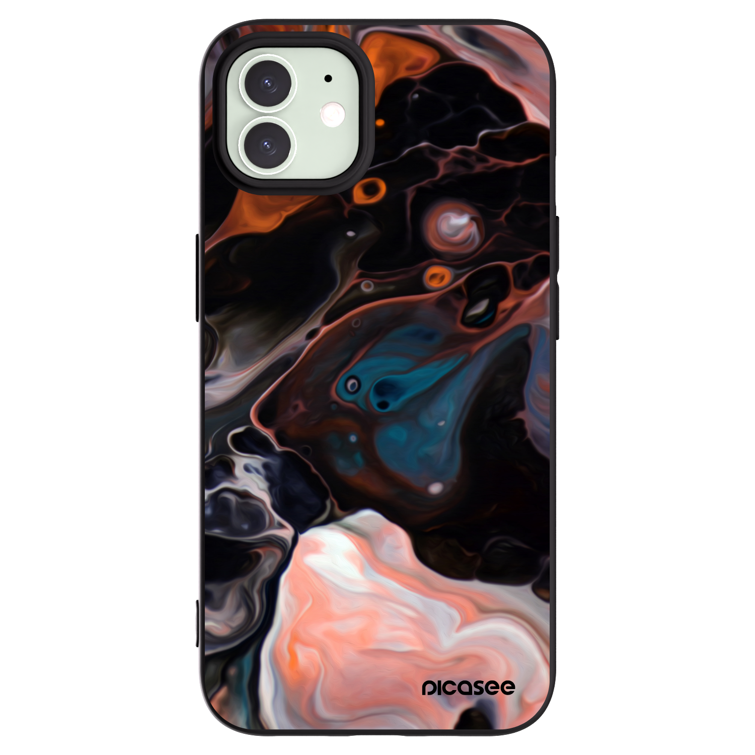 Picasee silikonový černý obal pro Apple iPhone 12 - Cream