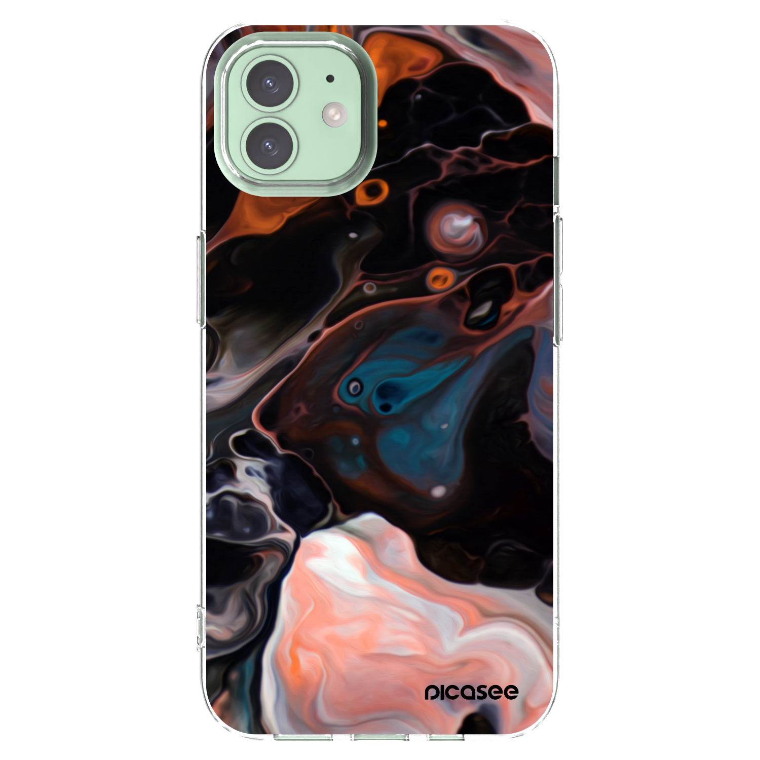 Picasee silikonový průhledný obal pro Apple iPhone 12 - Cream