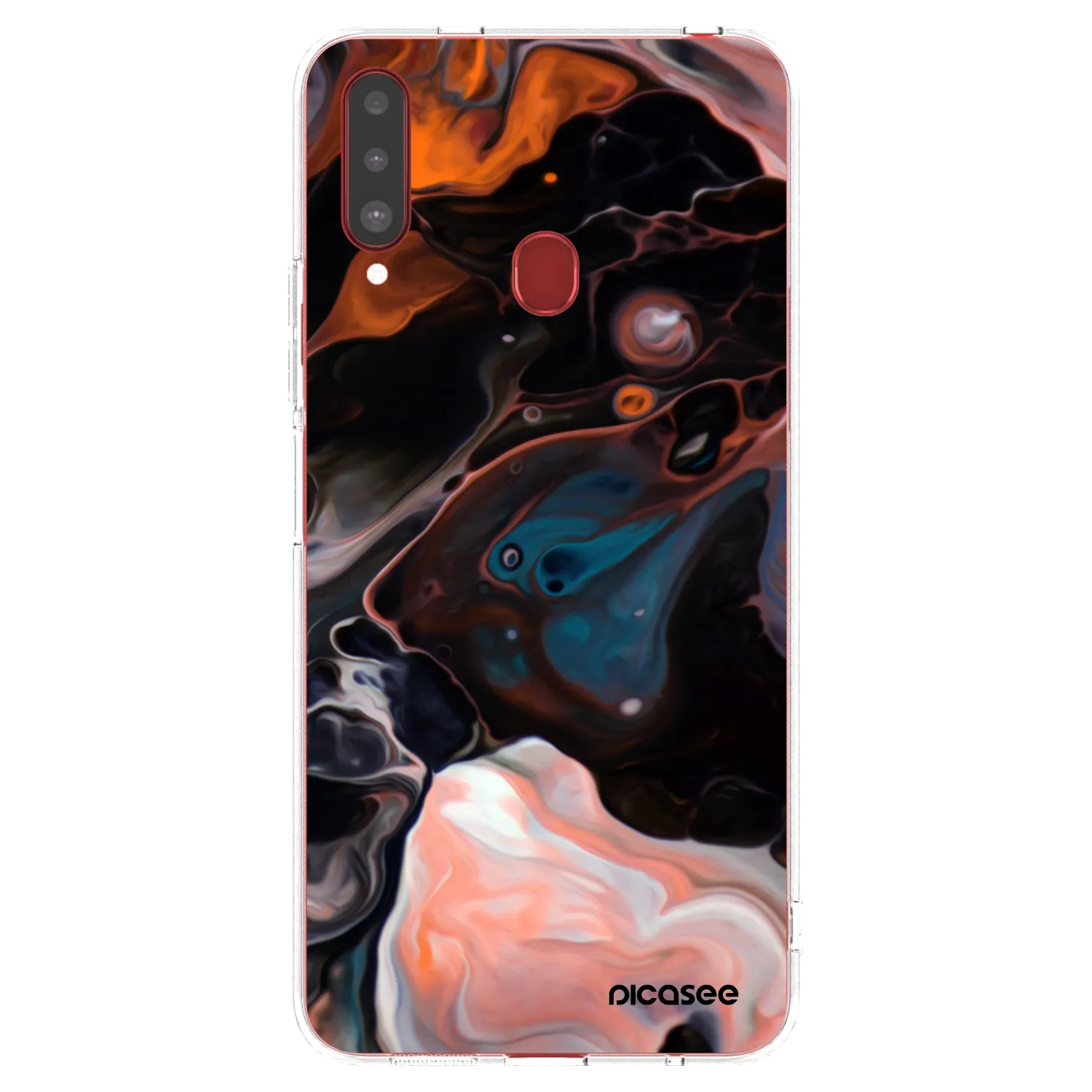 Picasee silikonový průhledný obal pro Samsung Galaxy A20s - Cream
