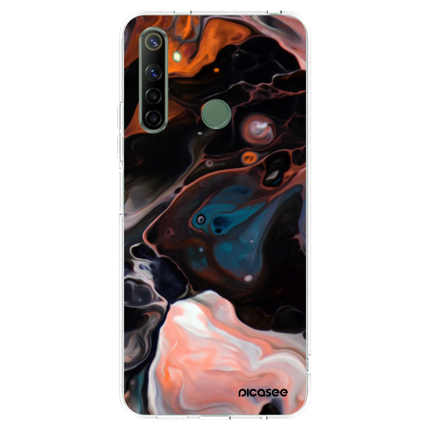 Picasee silikonový průhledný obal pro Realme 6i - Cream