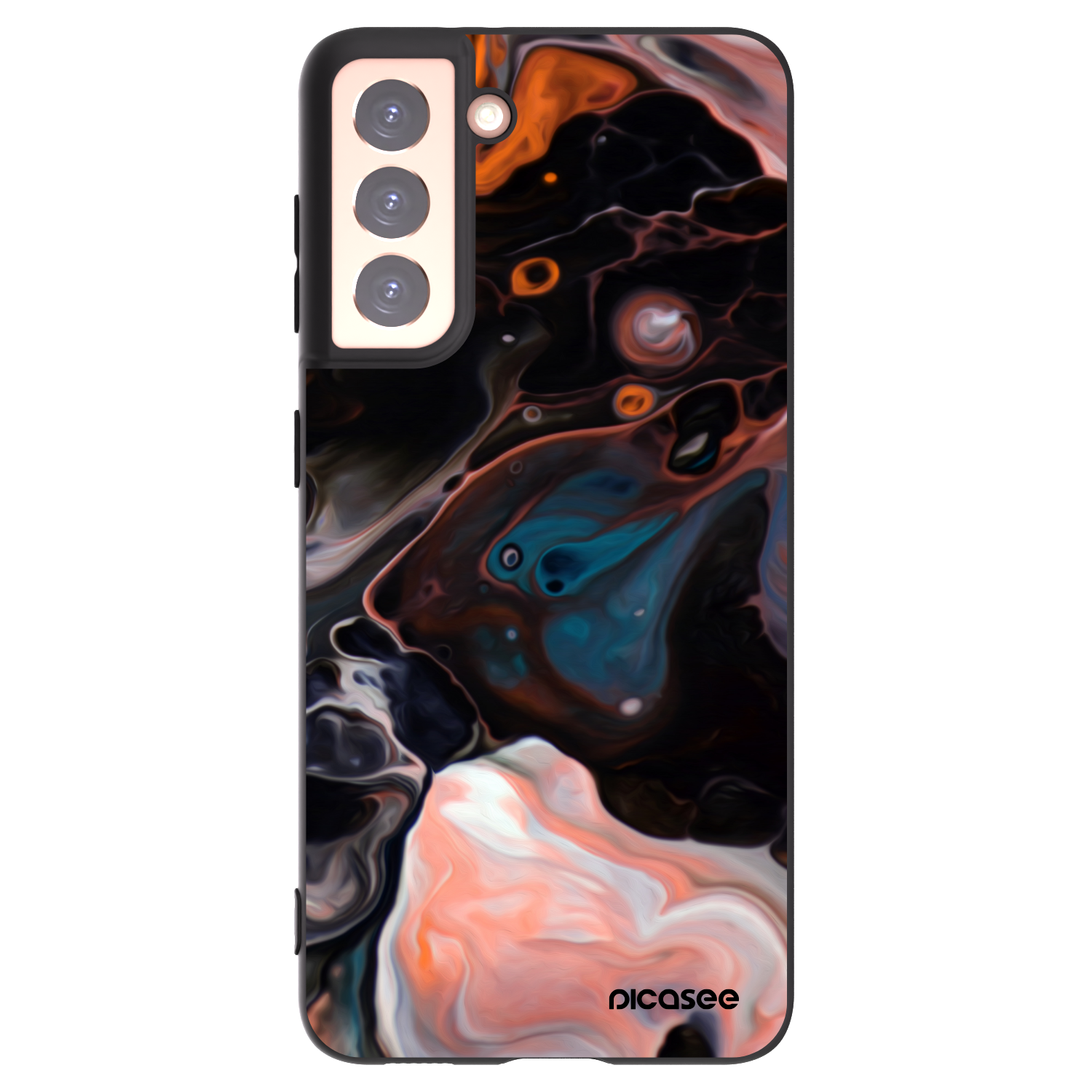 Picasee silikonový černý obal pro Samsung Galaxy S21 5G G991B - Cream