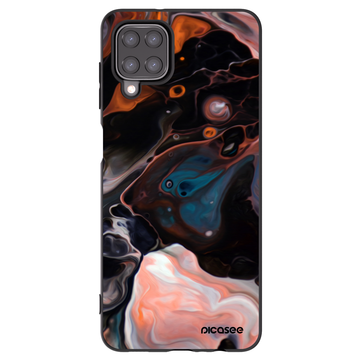 Picasee silikonový černý obal pro Samsung Galaxy A12 A125F - Cream