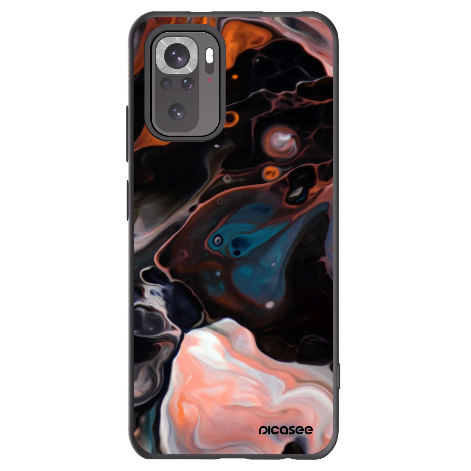 Picasee silikonový černý obal pro Xiaomi Redmi Note 10 - Cream