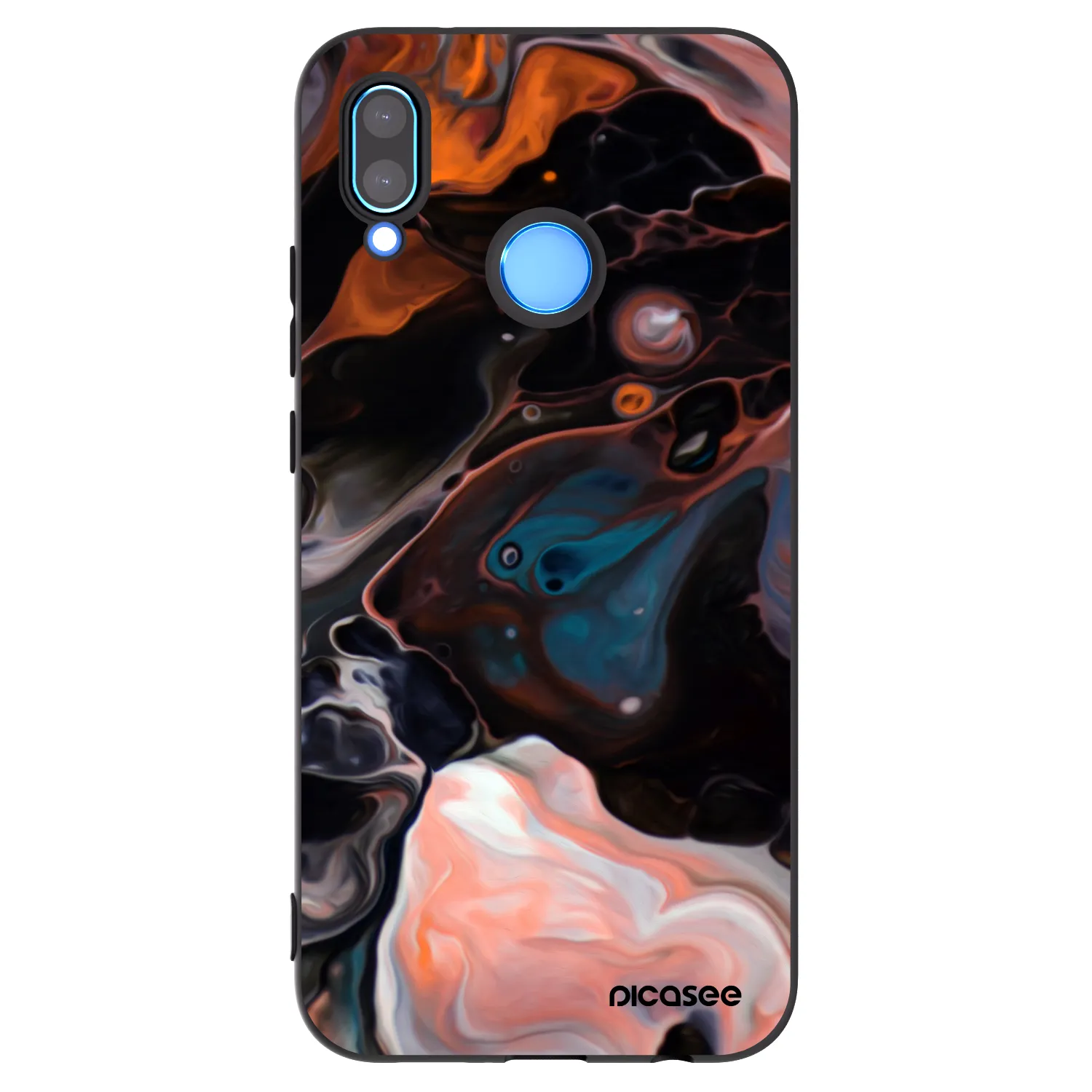 Picasee silikonový černý obal pro Huawei P20 Lite - Cream
